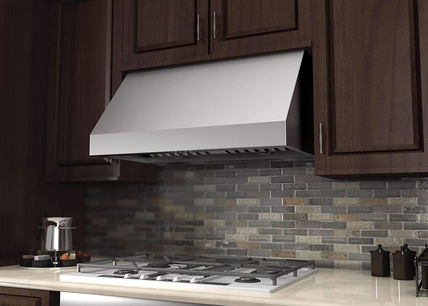 Z Line 523-42 Stainless Steel Wall/Under Cabinet Mount Range Hood, 42 ...