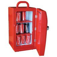 Thermoelectric Technology, Stylish, Compact Design Retro Fridge, Red