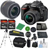 Nikon D5500 Digital SLR - International Version (No Warranty), 18-55mm f/3.5-5.6 DX VR, 2pcs 16GB ZeeTech Memory...