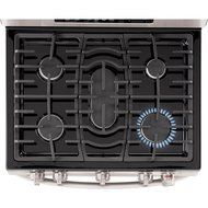 LG LRG3093ST 30" Freestanding Gas Range, 5 Sealed Burner Oven in Stainless Steel N3
