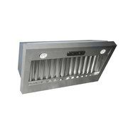Air King LIN40 600 CFM 42 Inch Wide Range Hood Liner with Dual Halogen Lighting, Stainless Steel