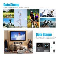Andoer 2 Inch Dual Screen LCD Ultra HD Wifi Sports Action Camera 4K 15fps 1080P 60fps 12MP 170&deg; Wide-angle for... N5
