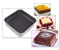 Freedi Round Square Heart Shape Cake Mold Mould Pan with Removable Bottom N6