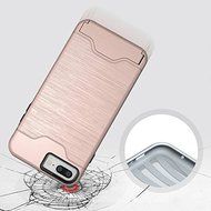 iPhone 7 Plus Case,iPhone 7 Plus Hybrid Case,MT Mall Hybrid Slim Fit Dual Layer Hybrid Case Brushed Metal Design... N32