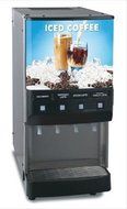 Bunn O Matic JDF-4 S Silver Series 4 Flavor Gourmet Ice Cold Beverage System - with Cold Water Dispense, Iced...