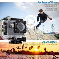SJCAM SJ4000 WiFi Action Camera FHD 1080P 12MP 2.0 Inch 170 Degree Wide Angle Lens Camcorder with Waterproof Case... N6