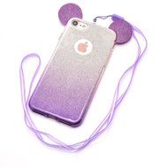 TYoung Ultra Thin Soft Flexible TPU Silicone Case Cover [with Lanyard Strap] for Apple iPhone 6 Plus / 6S Plus... N9