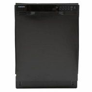 24 in. Front Control Dishwasher in Black with Stainless Steel Tub N2