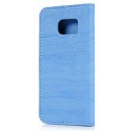 Badalink Galaxy S7 Wallet Case Wood Texture Premuim PU Leather Case Slim Fit Flip Folio Kickstand Case with Card... N34