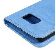 Badalink Galaxy S7 Wallet Case Wood Texture Premuim PU Leather Case Slim Fit Flip Folio Kickstand Case with Card... N35
