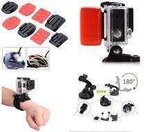VVHOOY 24 in 1 Accessories Bundle Kit for Vikeepro AKASO Canany Campark APEMAN Sports Action Camera N3