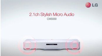 Brand new LG CM3330 2.1ch Stylish Micro Audio System iPod/iPhone/iPad/Bluetooth/flac Dock N3