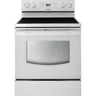 Samsung FER300SW 30 In. Freestanding Electric Range with Ceramic Cooktop and 5.9 Cu. Ft. Oven, White