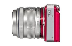 Olympus PEN E-PM2 Red 16.1MP w/ 14-42mm&amp;40-150mm Lens Kit - International Version (No Warranty)