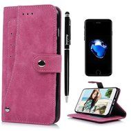 iPhone 7 Plus Case (5.5") - Wallet Flip Folio Stand Case Counterfeit Cashmere Leather Extra ID/Credit Card Holders... N41