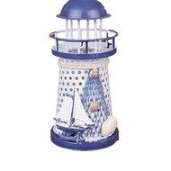 Home Decoration LED Light Use lighthouse Mediterranean Style Sailing Craft Ornaments Ocean For Bedroom Decor N3
