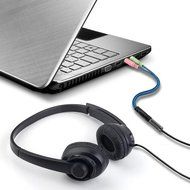 ENVEL 3.5mm Jack Cable Adapter Kit Mutual Convertors for PC headset and Smartphone Tablet Earphone with Headphone... N5