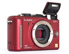 Panasonic LUMIX DMC-GF1 12.1 MP Digital Camera - Red (Body Only)