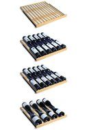 Allavino Classico Series 172 Bottle Dual-Zone Wine Refrigerator Right Hinge Black Glass Door N8