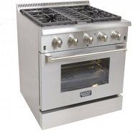 Kucht KRD306FLP 30" Dual Fuel Freestanding Range with 4 Burners, Sealed Burner, in Stainless Steel N2