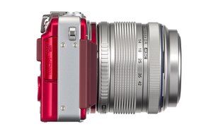 Olympus PEN E-PM2 Red 16.1MP w/ 14-42mm&amp;40-150mm Lens Kit - International Version (No Warranty) N3