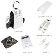 Mini Portable Clothes Shoes Dryer Hanger with Adjustable Hot and Cold Wind for Travel Business Home