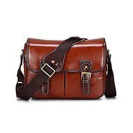 DSLR Camera Bag Waterproof PU Leather Travel Bag Shoulder Bag for Canon Sony Nikon Canon Olympus DSLR Camera (... N2