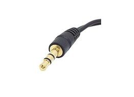 CY Black 3.5mm Stereo Male to Double 3.5mm Female Audio Headphone Y Splitter Cable with Volume Switch N4