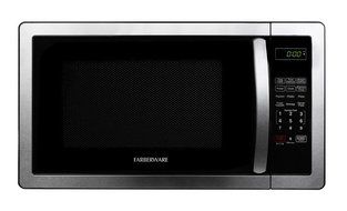 Farberware FMWO11AHTBKB Classic 1000W Microwave Oven, 1.1 cu. ft., Stainless Steel N8