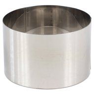 DeBuyer High Stainless Steel Pastry Ring, 6.3&quot; x 3.9&quot;