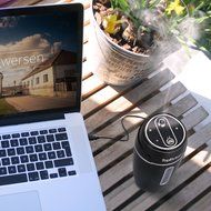 TopReturn Car Air Humidifier, Cool Mist Humidifier, 180ML USB Small Humidifier, Portable Humidifier for Car, Home...