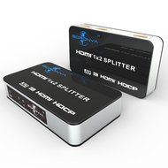 Goronya 1 x 2 HDMI V 1.4 Amplifier Splitter for Ultra HD 4K and 3D N3