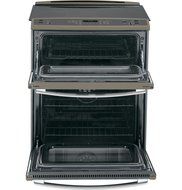 GE PS950EFES Profile 30" Slate Electric Slide-In Smoothtop Double Oven Range - Convection N6
