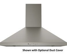 GE Profile JVW5301EJES-Slate 30" Wall-Mount Pyramid Chimney Hood with 350 CFM Venting System