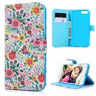 iPhone 7 Plus Case (5.5 inch) - Wallet Flip Stand Case PU Leather Case with Shockproof TPU Inner Bumper Colorful... N53