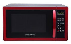 Farberware FMWO11AHTBKB Classic 1000W Microwave Oven, 1.1 cu. ft., Stainless Steel N9