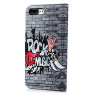 iPhone 7 Plus Case (5.5 inch) - Wallet Flip Stand Case PU Leather Case with Shockproof TPU Inner Bumper Colorful... N56