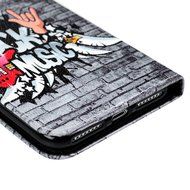 iPhone 7 Plus Case (5.5 inch) - Wallet Flip Stand Case PU Leather Case with Shockproof TPU Inner Bumper Colorful... N57