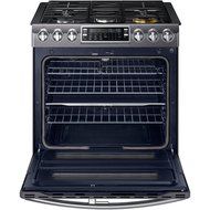 Samsung Appliance NX58K9850SG 30" Slide-in Gas Range with Sealed Burner Cooktop, 5.8 cu. ft. Primary Oven Capacity... N2