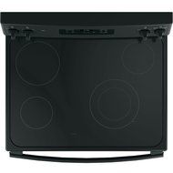 GE JBS60DKBB 30" Electric Freestanding Range with 4 Burners, Smoothtop, 5.3 cu. ft. Primary Oven Capacity,in Black N3