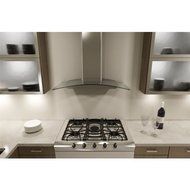 Miseno MH00330G 750 CFM 30 Inch Stainless Steel Wall Mounted Range Hood with Dua, Stainless Steel / Glass