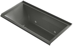 KOHLER 1167-RVBC-K4 Underscore 60-Inch x 30-Inch Alcove VibrAcoustic Bath with Chromatherapy and Right-Hand Drain...