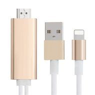 1080P iPhone Lightning 8 Pin to HDMI Cable Connector,BAIVON 6.5 Feet HD High Speed HDTV Converter Adapter with... N25