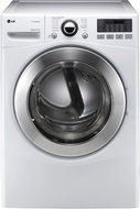 LG DLGX3071WSteamDryer 7.3 Cu. Ft. White Stackable With Steam Cycle Gas Dryer N5