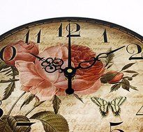 3d decorative wall clocks absolutely silent living room watch wall vintage round wall clock fashion home decoration N3
