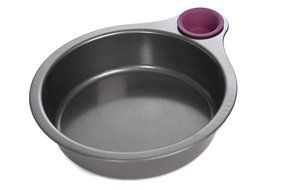 Quirky Nibble Cake Pan 8&quot; Non Stick With Silicone Tasting Cup