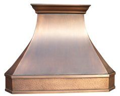 Copper Best H3 362127LS kitchen range hoods Solid Copper Handcrafted with Smooth and Hammered Finishes N2