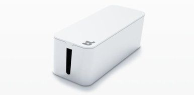 Bluelounge CableBox Mini White - Cable Management - Small Surge Protector Included N2