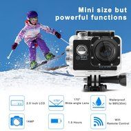 Sports Camera, Levin Action Camera 2.0 Inch 170 Degree Ultra-wide Angle Lens Full HD 1080p 14MP WiFi Remote Control... N2