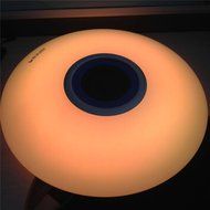 TLTE@ LED Ceiling Lamp with 20W Bluetooth Speaker, Color Change, APP Remote Control,Flush Mount Lighting for Bedroom